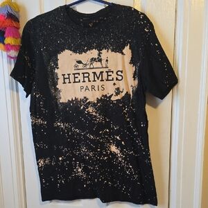 Horse & Carriage Designer Bleached Out T-Shirt